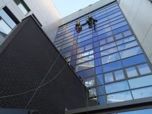 glazing maintenance at height