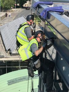 overhead glazing leak repair