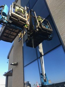 curtain wall glass replacement
