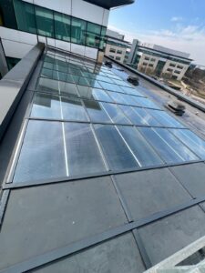 atrium glazing refurbishment post completion